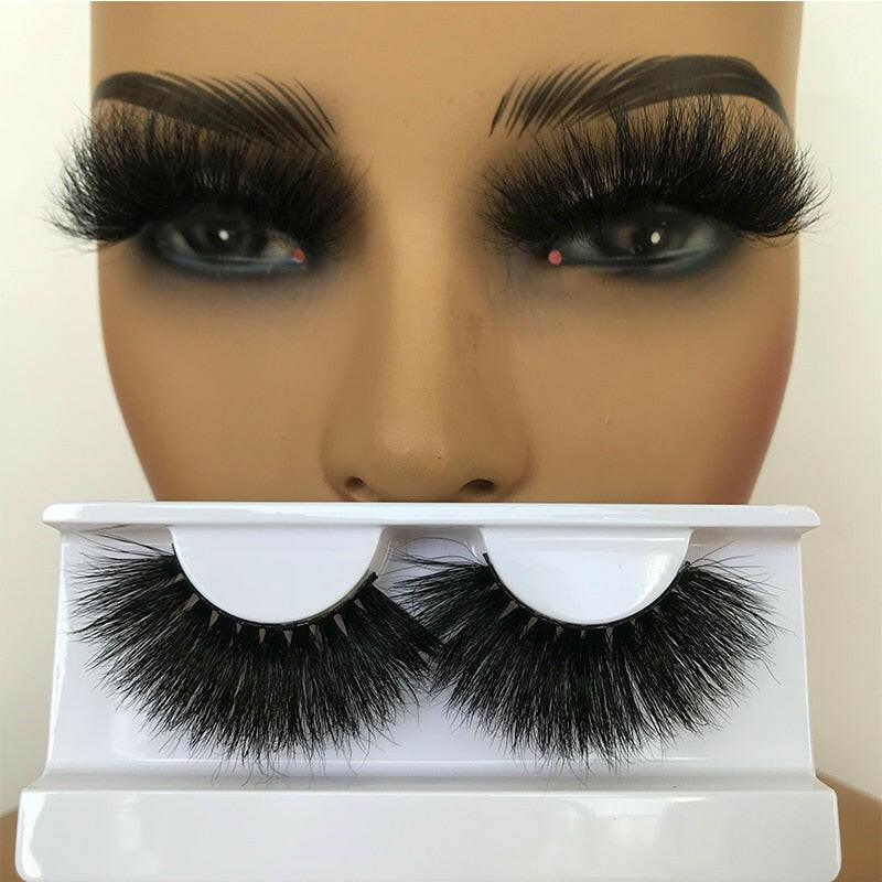 wtf Sleek Chic Fluffy False Eyelashes 25mm Mink Lashes Wholesale Long Full Strip Lashes Vendors Mink Eyelashes Extension Bulk 1 Pair.