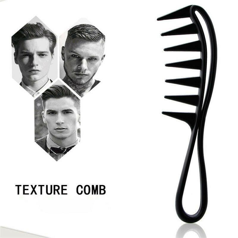 wtf Handle Grip Large Tooth Detangling Curly Hair Comb Back Head Styling Beard Oil Comb Men Hairdressing Wide Teeth Comb Set Gift.