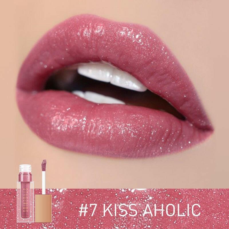 wtf STAGENIUS Lipgloss Waterproof Long-lasting 8 Shades Mirro Glass Non Stick Shimmer Glitter Gloss Lip Tint Makeup.