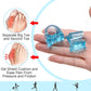 Sumifun Blue Soft Silicone Gel Toe Separator Hallux Valgus Bunion Spacers Thumb Corrector Foot Care Tool 1Pairs/2pcs.