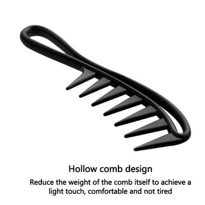 wtf Handle Grip Large Tooth Detangling Curly Hair Comb Back Head Styling Beard Oil Comb Men Hairdressing Wide Teeth Comb Set Gift.