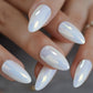 Gel Cover False Nails Gold Glitter Nude Ladi's Press On Fingernails Short With Adhesive Tabs Perfect For Daily.