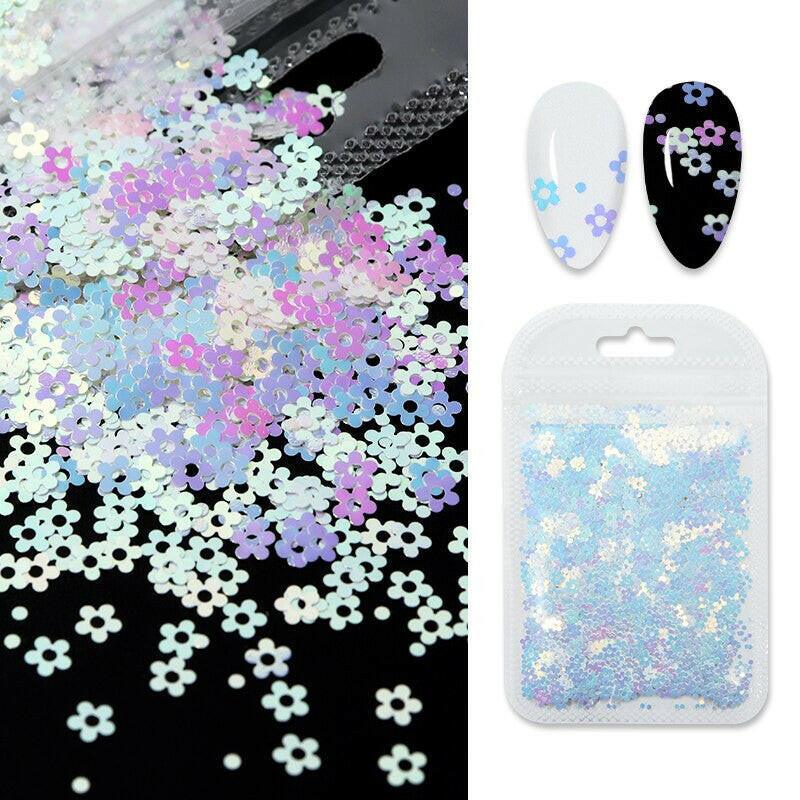 2222 Holographic Red Butterfly Nail Art Glitter Sequins 3D Laser Sheet Manicure Charm Parts For Nail Design Decoration Accessories.