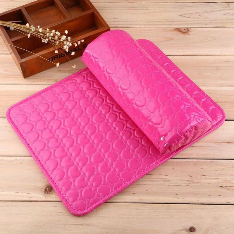 wtf Professional Hand Cushion Holder Soft PU Leather Sponge Arm Rest Nail Pillow Manicure Art Beauty Nail Mat Pad.