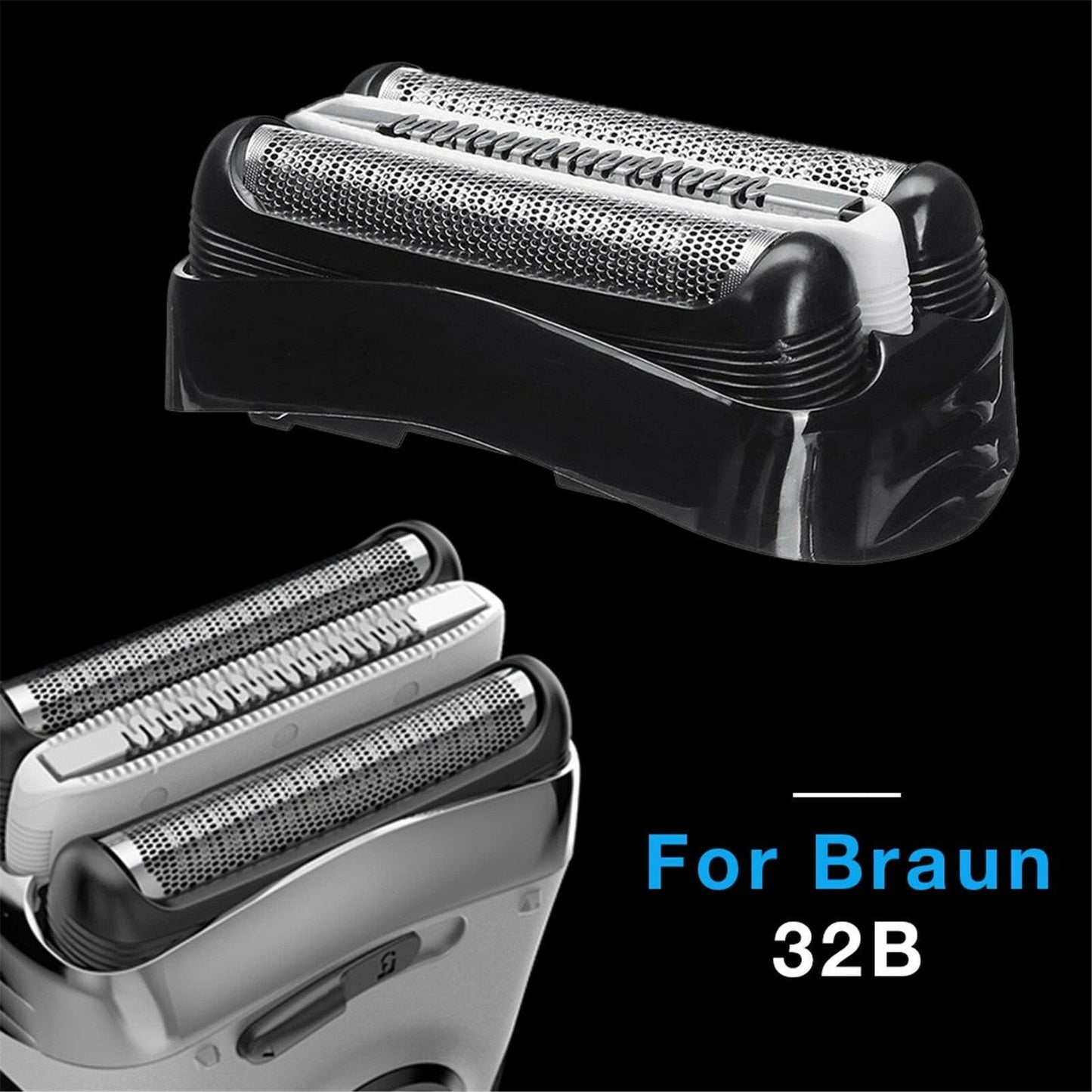 wtf For Braun Series 3 Electric Shaver Head Replacement 300S, 301S, 310S, 320S, 330S, 340S, 360S, 380S, 3000S, 3010S, 3020S, 3030S.