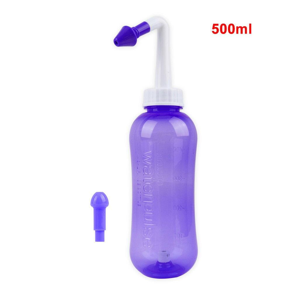 wtf 1set 300ML Nasal irrigator Nasal Rinse Bottle Nasal Wash Cleaner Nose Protector Avoid Allergic Rhinitis Adults Children Neti Pot.