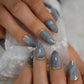 Gel Cover False Nails Gold Glitter Nude Ladi's Press On Fingernails Short With Adhesive Tabs Perfect For Daily