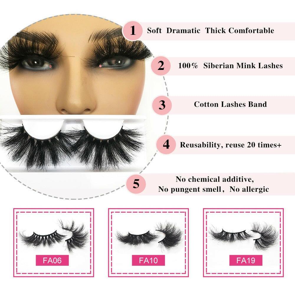 3333b Sleek Chic Fluffy False Eyelashes 25mm Mink Lashes Wholesale Long Full Strip Lashes Vendors Mink Eyelashes Extension Bulk 1 Pair.