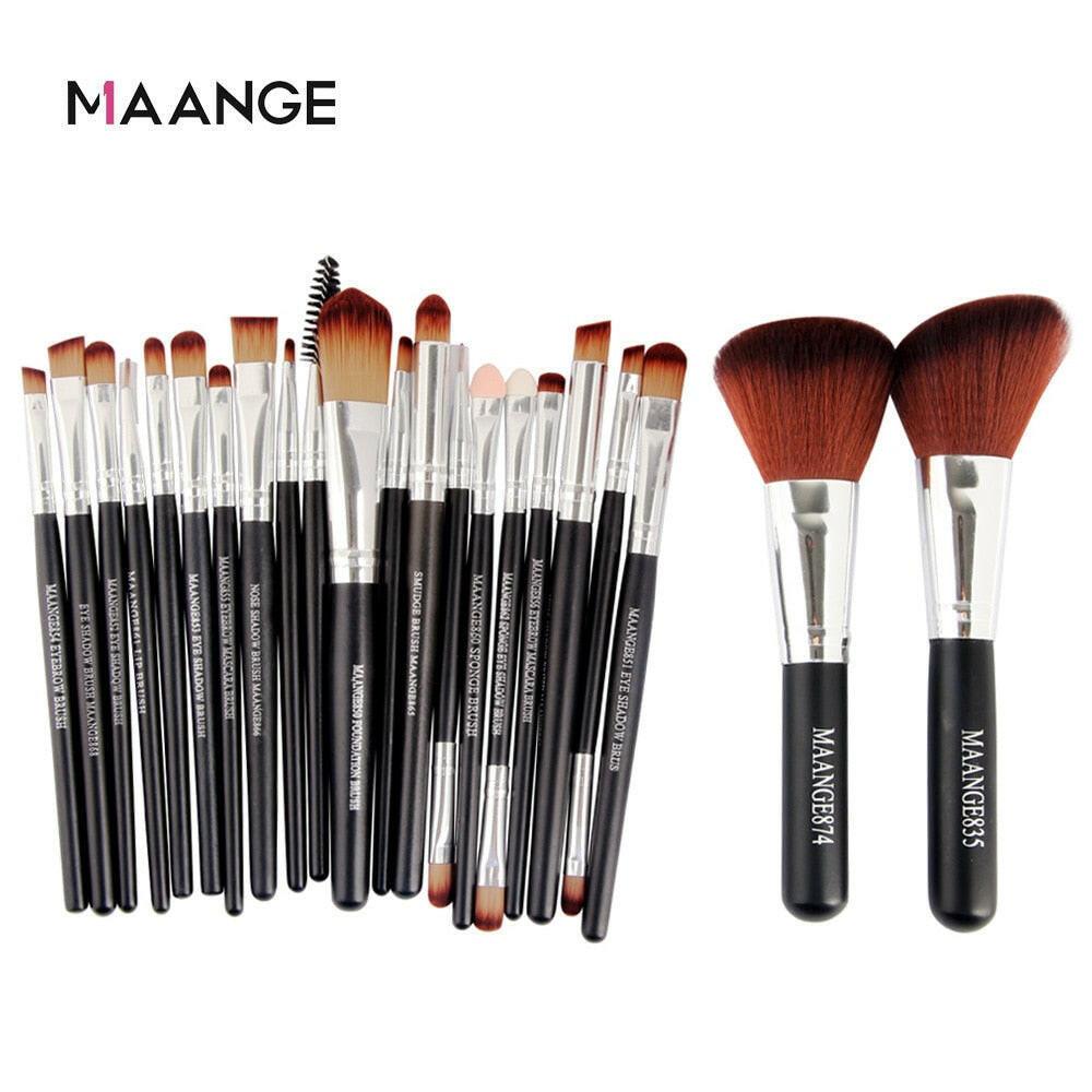 wtf MAANGE 20/22/18 Pcs Makeup Brushes Set Cosmetic Foundation Powder Brush Eye Shadow Lip Blending Make Up Brush Tool Kit Maquiagem.