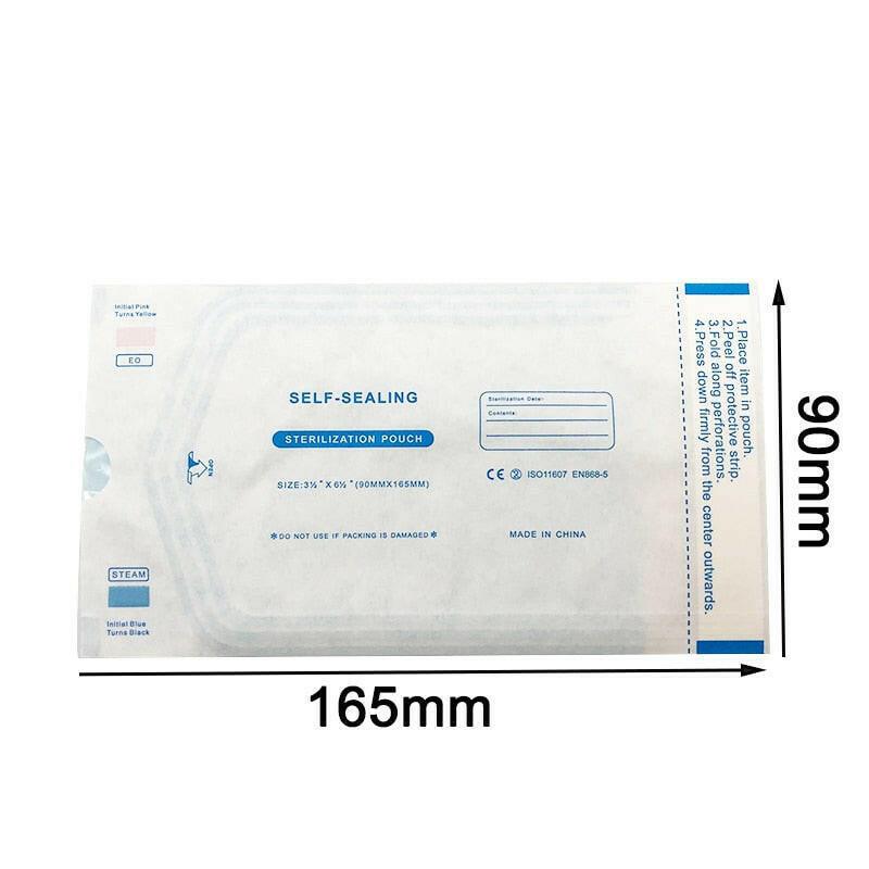 wtf 200pcs/Pack Dentista Self Sealing Sterilization Pouch Dentistry Medical Grade Paper+CPP/PET Film Odontologia Tattoo Accessories.