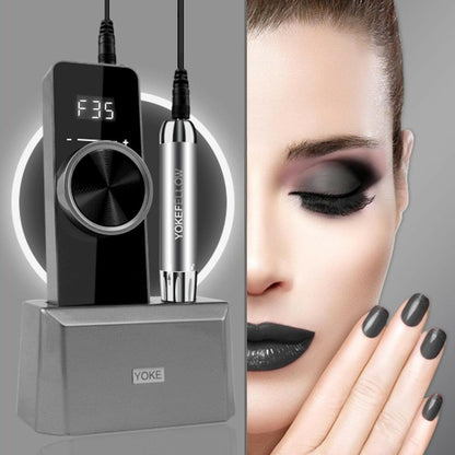 wtf 35000RPM Nail Drill Machine Brushless Drive Electric Manicure Drill Rechargeable Cordless Efile For Acrylic Gel Nails Home Salon.