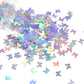 2222 Holographic Red Butterfly Nail Art Glitter Sequins 3D Laser Sheet Manicure Charm Parts For Nail Design Decoration Accessories.