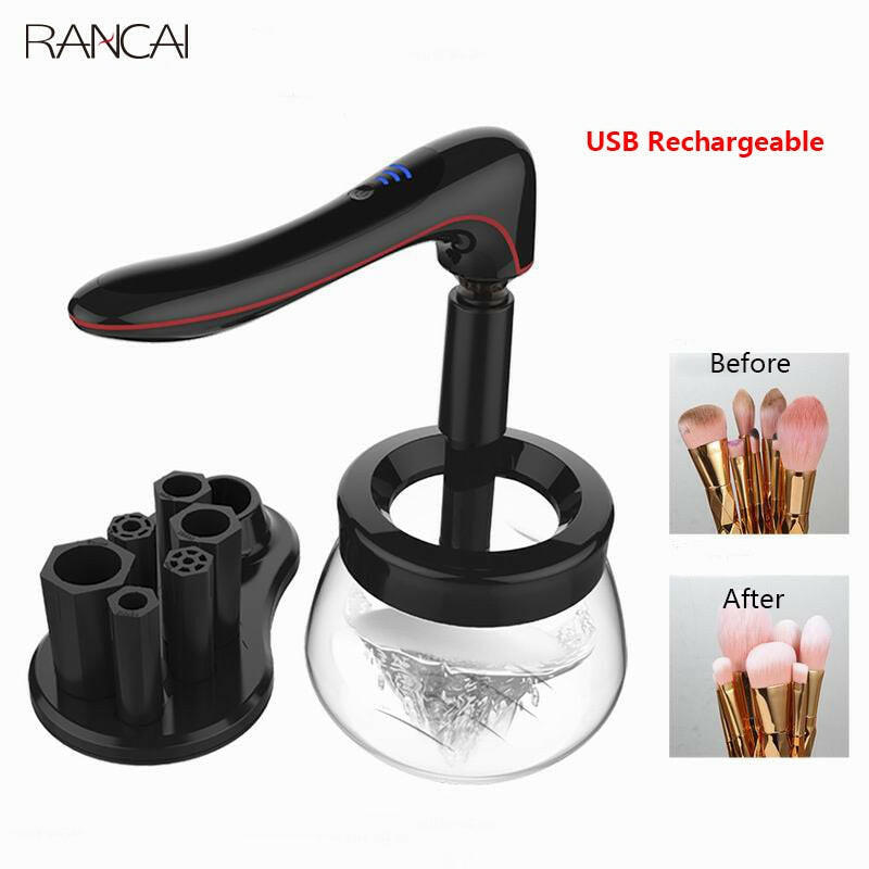 wtf RANCAI Professional Makeup Brush Cleaner Fast Washing and Drying Make up Brushes Cleaning Makeup Brush Tools and Machine.