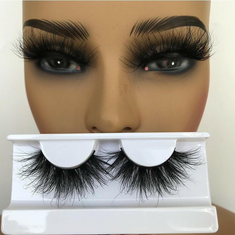 wtf Sleek Chic Fluffy False Eyelashes 25mm Mink Lashes Wholesale Long Full Strip Lashes Vendors Mink Eyelashes Extension Bulk 1 Pair.