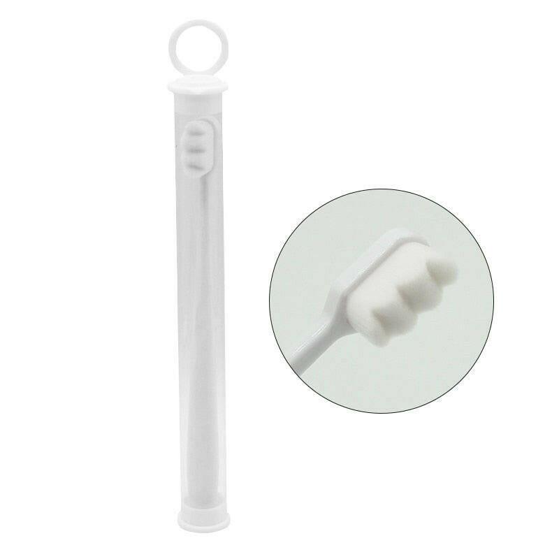 wtf 1PC Ultra-thin Super Soft Toothbrush Portable Eco-friendly Travel Outdoor Use Teeth Care Brush Oral Cleaning Oral Care Tools.