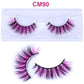 OKAYLASH 3D 6D False Colored Eyelashes Natural Real Mink fluffy Style  Eye lash Extension Makeup Cosplay Colorful Eyelash