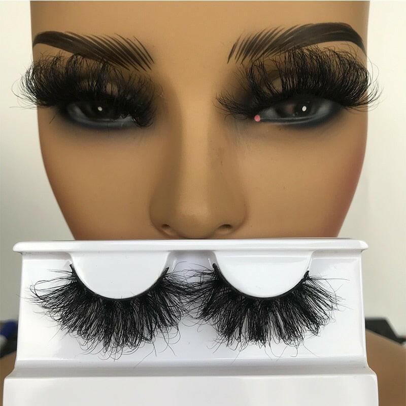 wtf Sleek Chic Fluffy False Eyelashes 25mm Mink Lashes Wholesale Long Full Strip Lashes Vendors Mink Eyelashes Extension Bulk 1 Pair.