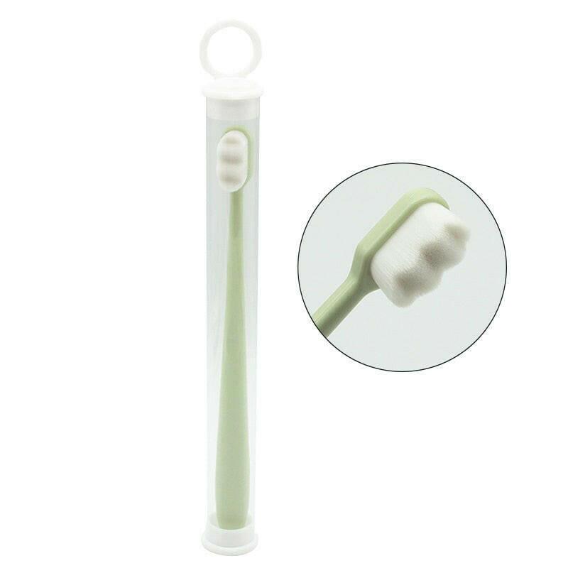 wtf 1PC Ultra-thin Super Soft Toothbrush Portable Eco-friendly Travel Outdoor Use Teeth Care Brush Oral Cleaning Oral Care Tools.