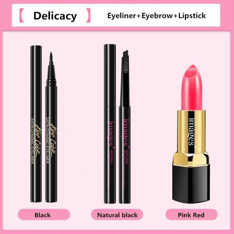 wtf New Women Brand Makeup Set,Fashion Cosmetics Kit,Anti-wrinkle BB Cream,WaterProof Roll Mascara,Magic Eyeliner,Charming Lipstick.