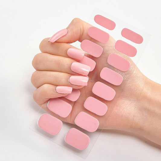 wtf Pure Solid Color Nail Stickers Adhesive Minimalist Design Fashion Nail Stickers Designer Nail Decals Nail Strips Nail Tips.