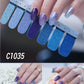 3333b 14tips Stickers Colorful Self-adhesive Nail Art Wraps Hot Sale Fashion Nail Polish Stickes Manicure Full Wrap Tools Decorations.