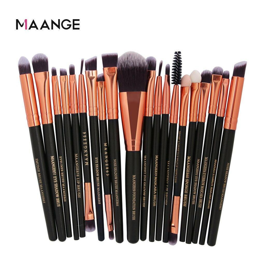 wtf MAANGE 20/22/18 Pcs Makeup Brushes Set Cosmetic Foundation Powder Brush Eye Shadow Lip Blending Make Up Brush Tool Kit Maquiagem.