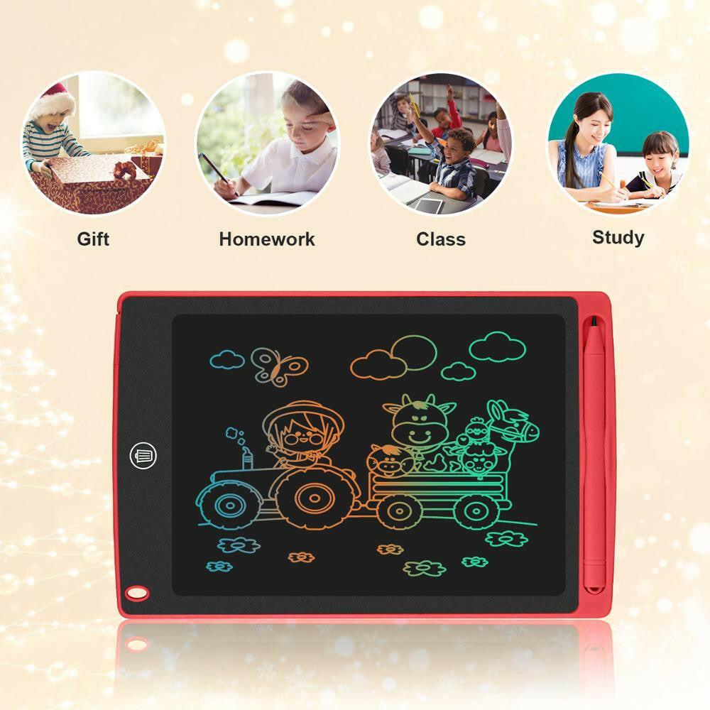 wtf LCD Writing Tablet 8.5 inch Digital Drawing Electronic Handwriting Pad Message Graphics Board sketch board with lock gift.