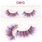OKAYLASH 3D 6D False Colored Eyelashes Natural Real Mink fluffy Style  Eye lash Extension Makeup Cosplay Colorful Eyelash.