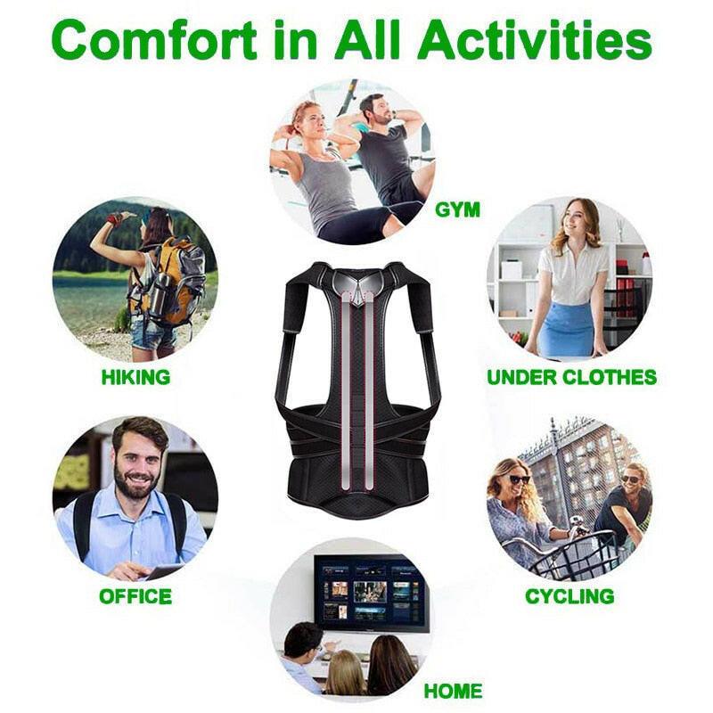 wtf Tcare Posture Corrector Back Posture Brace Clavicle Support Stop Slouching and Hunching Adjustable Back Trainer for Aldult Child.