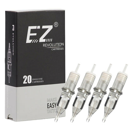 wtf EZ Revolution Tattoo Needle Cartridge Round Liner #08 0.25mm Super Tight L-Taper 7.0 mm for Rotary tattoo machine &grip20PCS/Box.