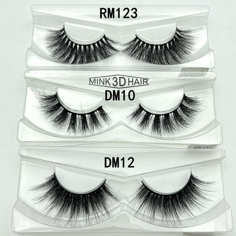 2222 Wholesale 30 pairs no box Mikiwi Eyelashes 3D Mink Lashes Handmade Dramatic Lashes 32 styles cruelty free mink lashes.