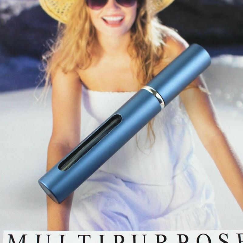 3333b 1PC Top Quality 5ml Perfume Bottle Mini Metal Sprayer Refillable Aluminum Perfume Atomizer Travel Size.