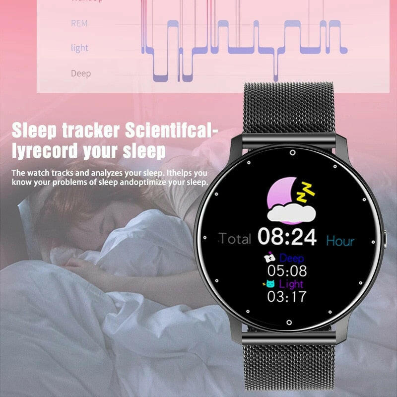 wtf 2022 ZL02 Men Women Smartwatch Bluetooth Waterproof Heart Rate Fitness Tracker Smart Watch Bracelet for iPhone And Android.