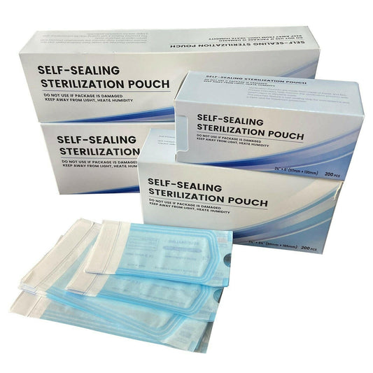 wtf 200pcs/Pack Dentista Self Sealing Sterilization Pouch Dentistry Medical Grade Paper+CPP/PET Film Odontologia Tattoo Accessories.