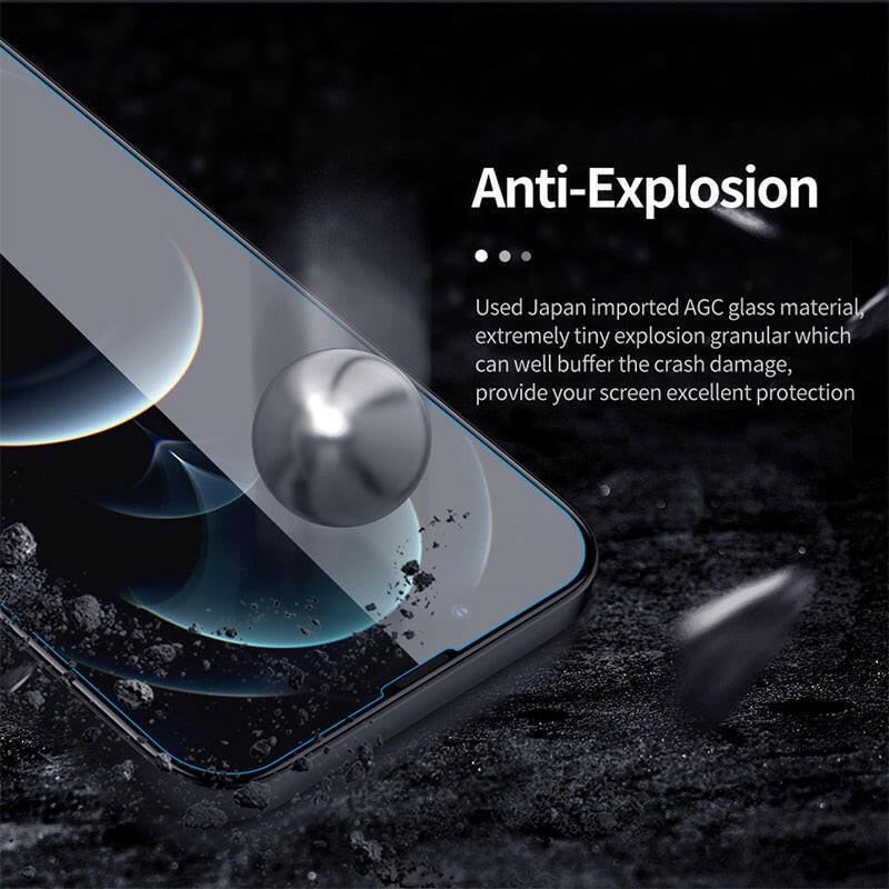 wtf 4PCS Tempered Glass for iPhone 11 12 13 Pro XR X XS Max Screen Protector on for iPhone 12 Pro Max Mini 7 8 6 6S Plus 5S SE Glass.