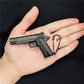 2022 High Quality Metal Pistol Gun Miniature Model 1:3 Beretta 92F Colt 1911 Glock 17 Keychain Men's and Women's Birthday Gifts.