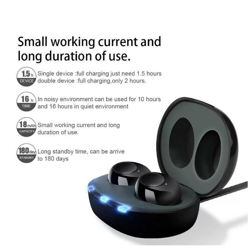 wtf 2021 Latest Skin Color 1 Pair USB Rechargeable ITE Hearing Aids Sound Amplifier Invisible Hearing Loss For Elderly Deaf Russia.