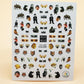 3D Nail Sticker Girl Manicure Decals Decoration Stickers for Nails Cute Cat Candy Fish Design Nail Art Sticker Accessories.