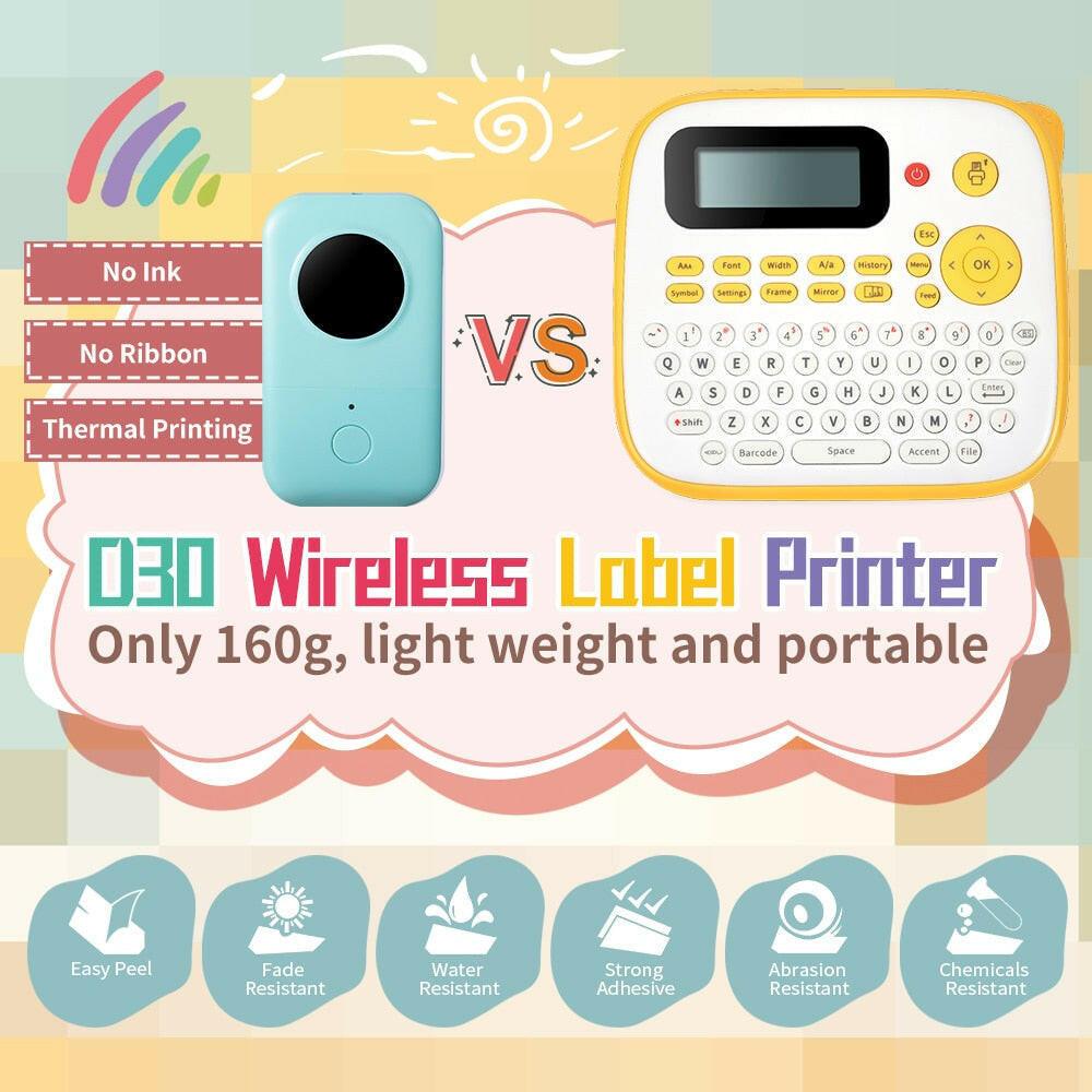 3333b Phememo D30 Label Printer For Women Men Student Elder Thermal Printing for Home Office School 15mm Stickers Thermal Labels.