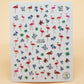 3D Nail Sticker Girl Manicure Decals Decoration Stickers for Nails Cute Cat Candy Fish Design Nail Art Sticker Accessories.