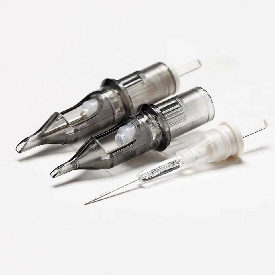 wtf EZ Revolution Tattoo Needle Cartridge Round Liner #08 0.25mm Super Tight L-Taper 7.0 mm for Rotary tattoo machine &grip20PCS/Box.