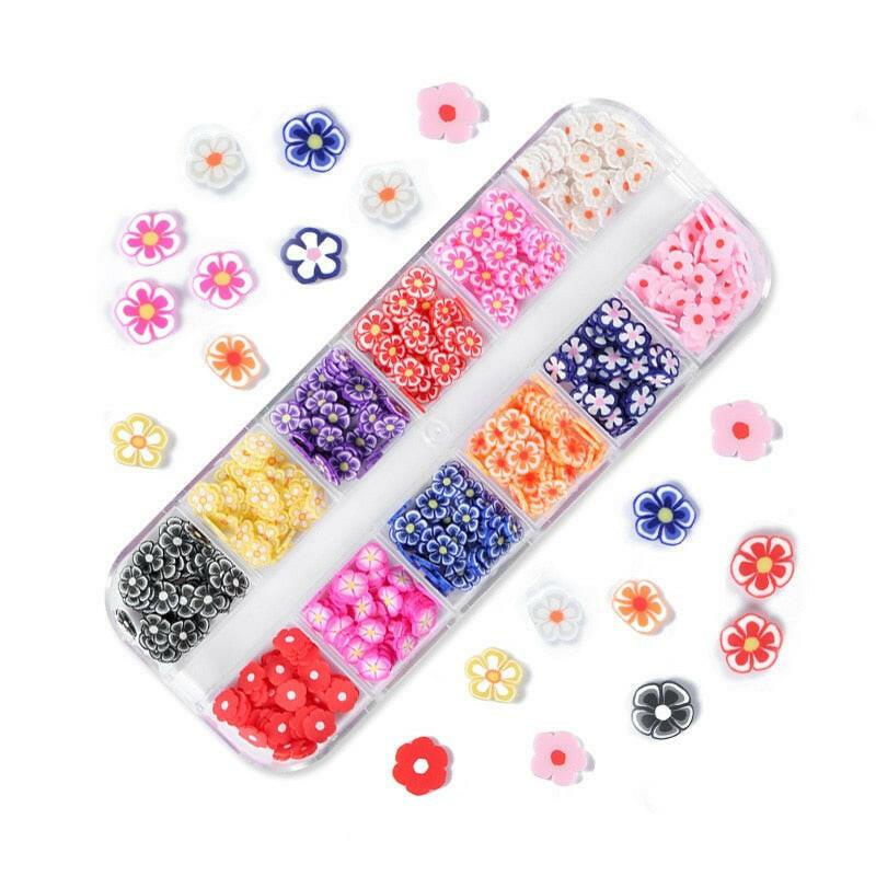 3333b 12 Grids Starry Manicure Design Decoration Holographic Star Nail Art Glitter Sequins for UV Gel Polish Nail Supplies Accessories.