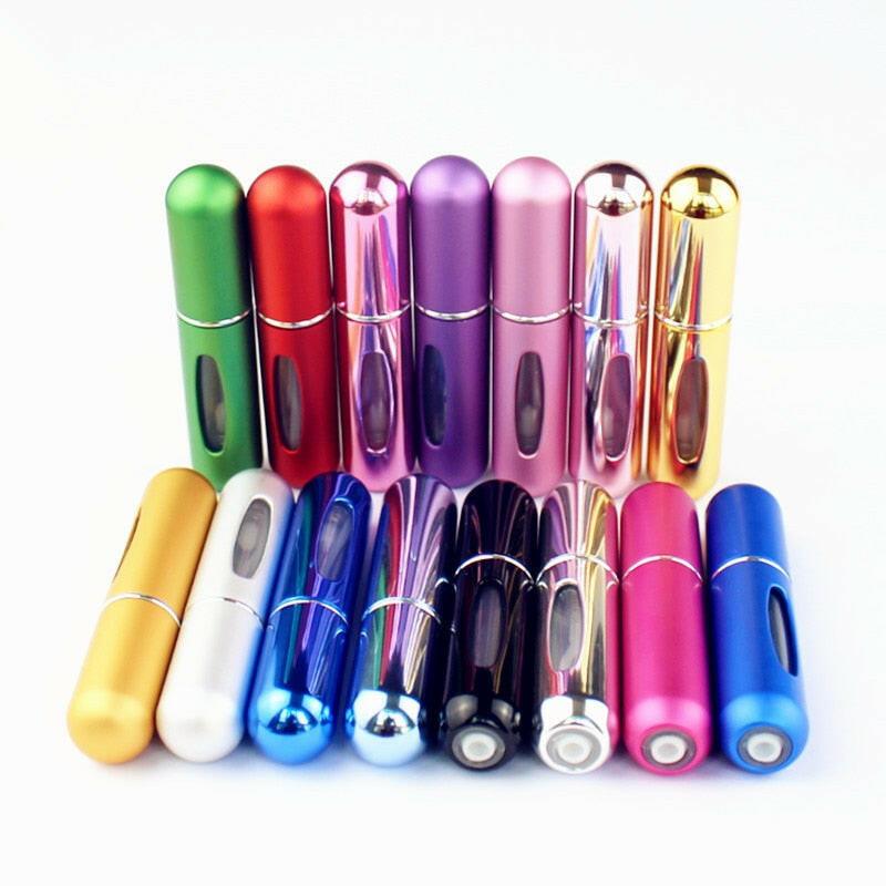 wtf 1PC Top Quality 5ml Perfume Bottle Mini Metal Sprayer Refillable Aluminum Perfume Atomizer Travel Size.