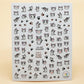 3D Nail Sticker Girl Manicure Decals Decoration Stickers for Nails Cute Cat Candy Fish Design Nail Art Sticker Accessories.