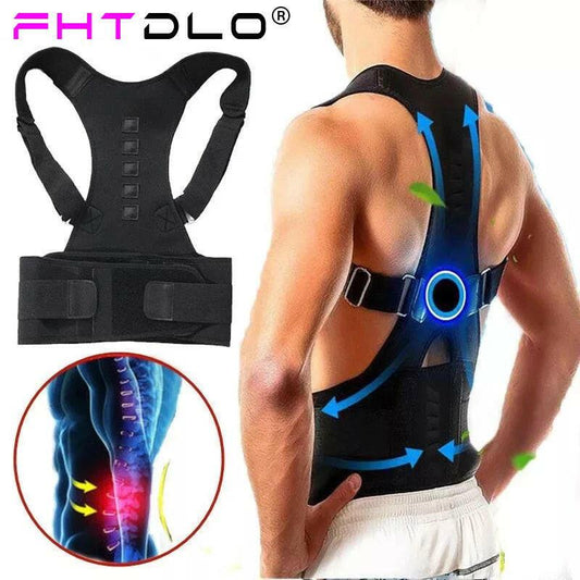 wtf Magnetic Therapy Posture Corrector Brace Supporter Shoulder Back Support Belt Menwomen Braces And Support Belt Shoulder Posture.