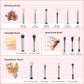 Jessup Eye Makeup Brushes Set 15pcs Precise Eyeshadow Brush Eyebrow EyeLiner Blending Concealer Natural Synthetic Black T177.