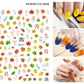 3D Nail Sticker Girl Manicure Decals Decoration Stickers for Nails Cute Cat Candy Fish Design Nail Art Sticker Accessories.
