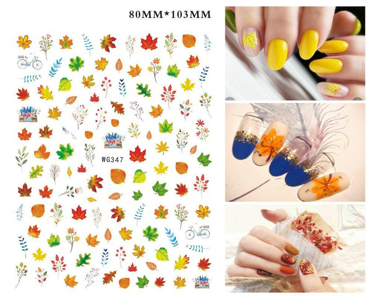 wtf 3D Nail Sticker Girl Manicure Decals Decoration Stickers for Nails Cute Cat Candy Fish Design Nail Art Sticker Accessories.