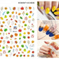 3333b 3D Nail Sticker Girl Manicure Decals Decoration Stickers for Nails Cute Cat Candy Fish Design Nail Art Sticker Accessories.