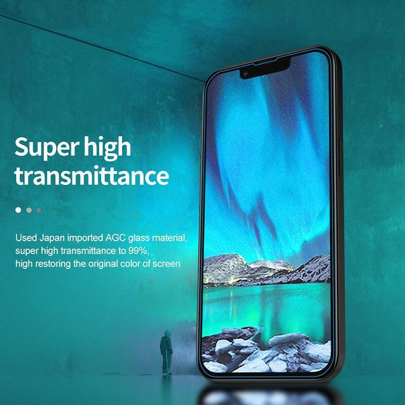 wtf 4PCS Tempered Glass for iPhone 11 12 13 Pro XR X XS Max Screen Protector on for iPhone 12 Pro Max Mini 7 8 6 6S Plus 5S SE Glass.